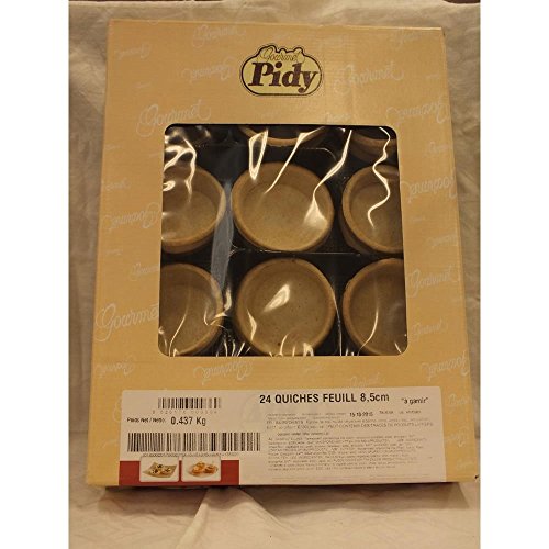 Pidy Gourmet Quiches Feuill 24 Stck. (Quiche Schälchen) von Pidy Gourmet