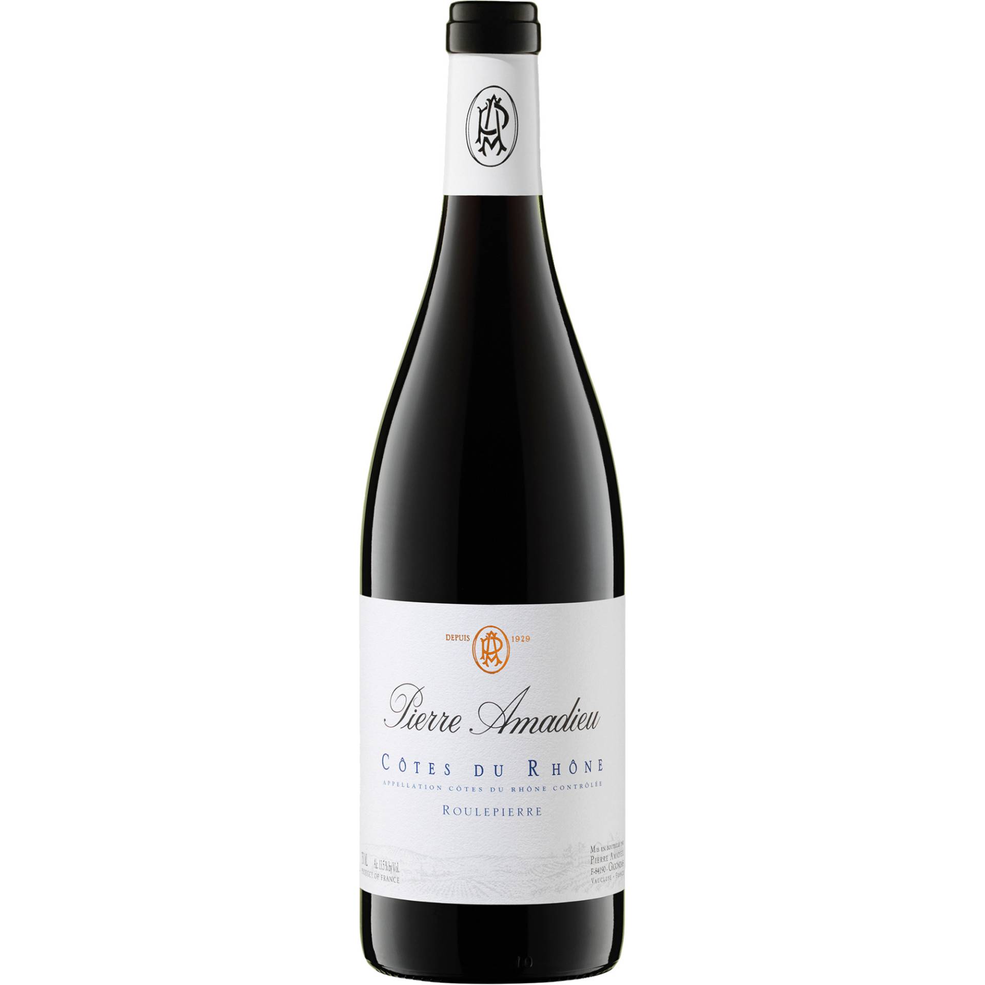 Pierre Amadieu Roulpierre, Côtes du Rhône AOP, Rhône, 2021, Rotwein von Pierre Amadieu SA/ 84190 Gigondas, Frankreich