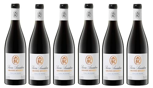 6x 0,75l - 2022er - Pierre Amadieu - Grande Réserve - Côtes-du-Rhône A.O.P. - Frankreich - Rotwein trocken von Pierre Amadieu