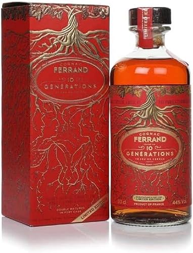 Cognac Ferrand 10 GÉNÉRATIONS Port-Cask Finish 44% Vol. 0,5l in Geschenkbox von Ferrand