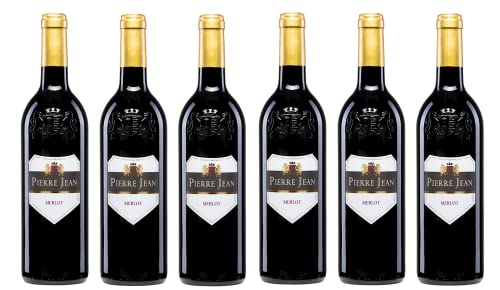 6x 0,75l - 2023er - Pierre Jean - Merlot - Pays de l'Aude I.G.P. - Frankreich - Rotwein trocken von Pierre Jean