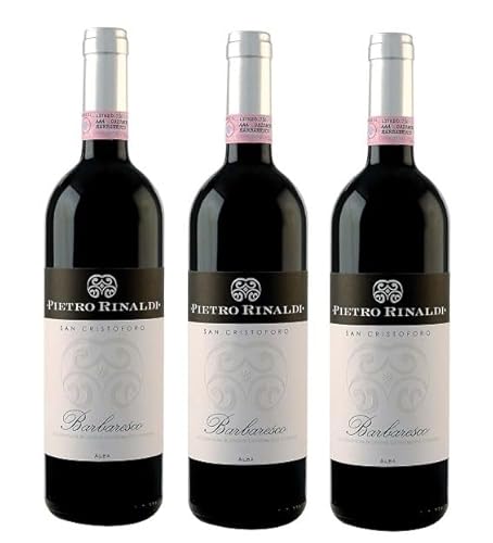 3x 0,75l - 2019er - Pietro Rinaldi - San Cristoforo - Barbaresco D.O.C.G. - Piemonte - Italien - Rotwein trocken von Pietro Rinaldi