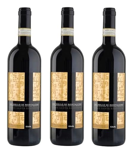 3x 0,75l - 2019er - Gaja - Pieve Santa Restituta - Brunello di Montalcino D.O.C.G. - Italien - Rotwein trocken von Pieve Santa Restituta