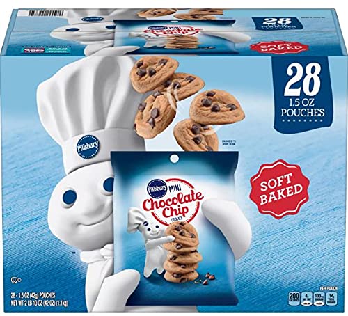 Pillsbury Soft Baked Mini Chocolate Chip Cookies 1,1 kg (28 Stück) von Pillsbury