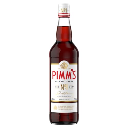 Pimm's The Original No. 1 | Hervorragend, aromatischer Aperitíf | Ideal für erfrischende Mixgetränke oder im Pitcher | Gut geeignet für Cocktails und Longdrinks | 25% vol | 700ml Flasche | von Pimm's