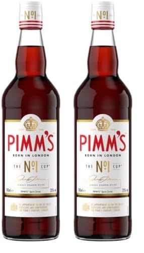 Pimm's The Original No. 1 | Hervorragend, aromatischer Aperitíf | Ideal für erfrischende Mixgetränke oder im Pitcher | Gut geeignet für Cocktails und Longdrinks | 25% vol | 700ml Flasche | von Pimm's