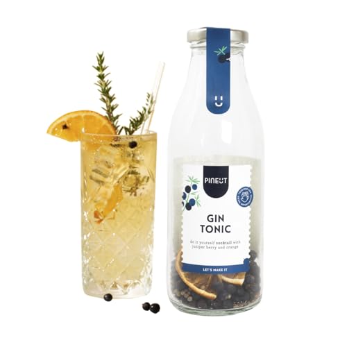 Pineut® Cocktail - Dutch Dry Gin - Likörflasche 750 ML - Selbst Machen - Originelles Geschenk - Liköre von Pineut