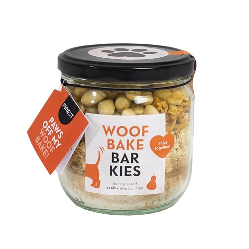 Pineut - Woof bake Barkies I Backmischung zum selbst machen I Hundeleckerli I Geschenkidee zum Hunde Geburtstag, Weihnachten von Pineut