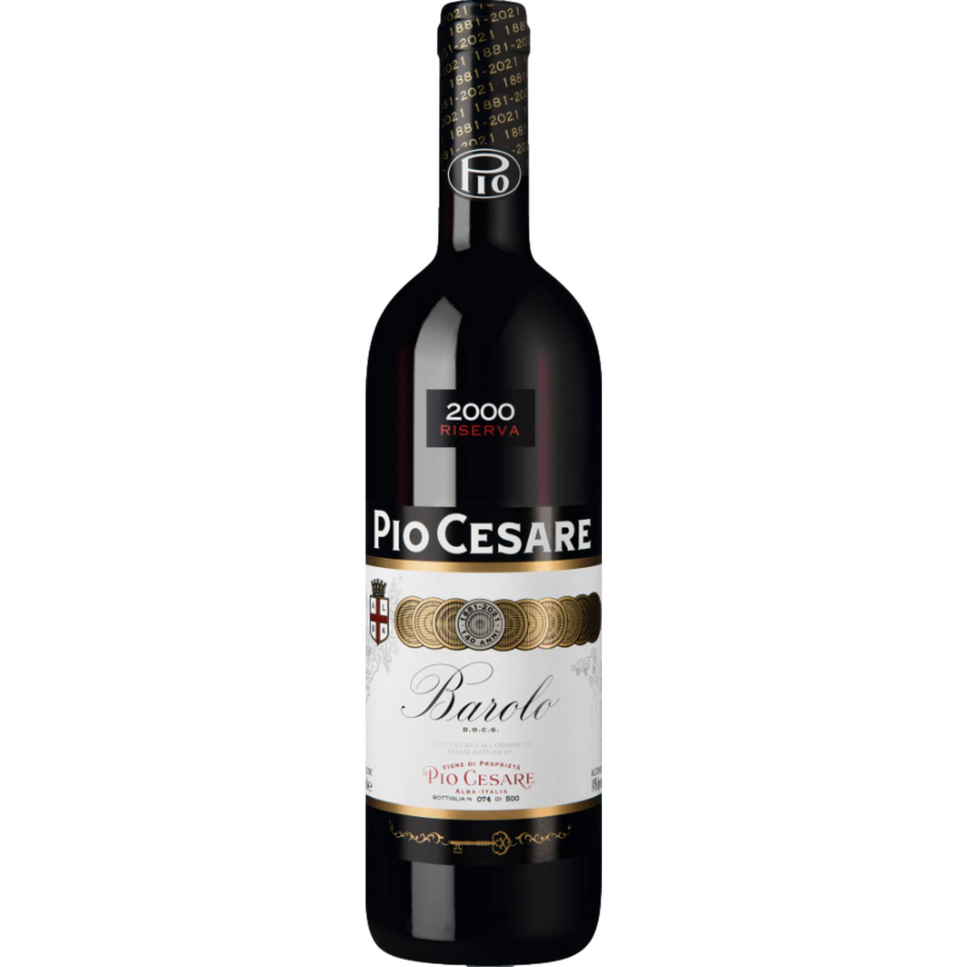 Pio Cesare Barolo Riserva, Barolo DOCG, Piemont, 2000, Rotwein von Pio Cesare, Via Cesare Balbo 4, 12051 Alba, Italy