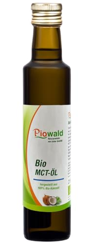Piowald BIO MCT-ÖL - 250 ml, hergestellt aus 100% Bio Kokosöl von Piowald