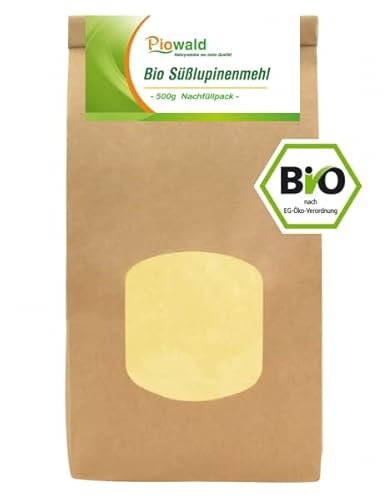 Piowald BIO Süsslupinenmehl - 500g Nachfüllpack von Piowald