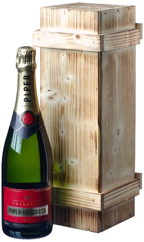 Piper Heidsieck Brut in Holzkiste DGN geflammt (1 x 0.75 l) von Piper Heidsieck