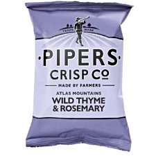 Pipers Wilder Thymian & Rosmarin Crisps (15 x 150g) von PIPERS
