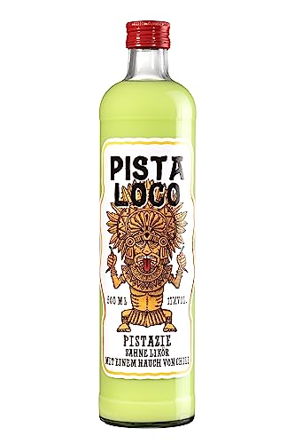 Pista Loco - Pistazie-Sahne-Likör mit Chili - Pistazienlikör Cremelikör Sahnelikör 0,5l 17% vol. von Pista Loco