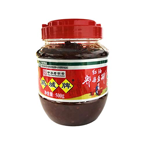 Pixian Sichuan Saubohne in Chilliöl 500g von Pixian