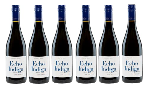 6x 0,75l - 2021er - Plaimont - Echo Indigo - Rouge - Merlot & Tannat - Côtes de Gascogne I.G.P. - Frankreich - Rotwein trocken von Plaimont