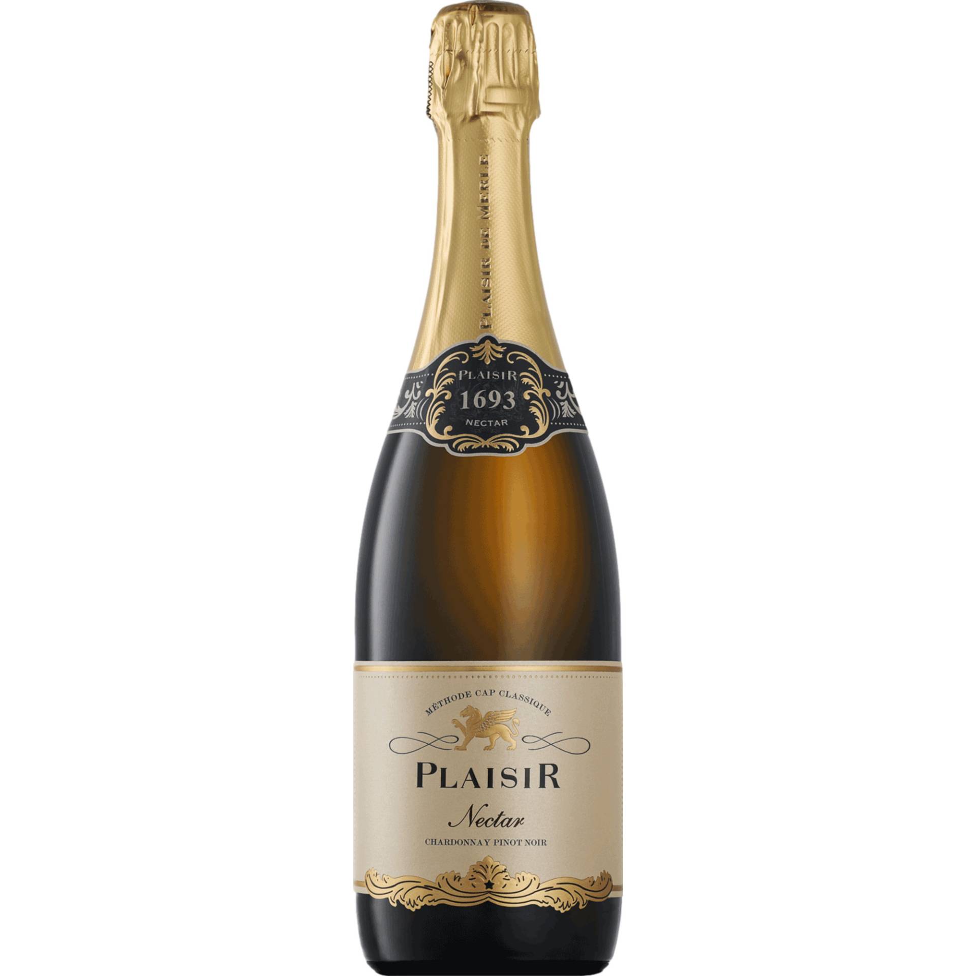 Plaisir Nectar Chardonnay Pinot Noir Cap Classique, WO Western Cape, Western Cape, Schaumwein von Plaisir, R 45, 7670 Simondium, Südafrika / CAPREO GmbH- Gildeweg 10- 46562 Voerde- Deutschland