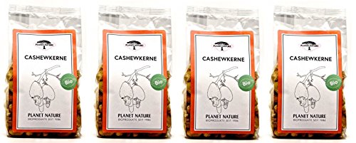 Planet Nature Bio Cashewkerne, 4 x 125g von Planet Nature