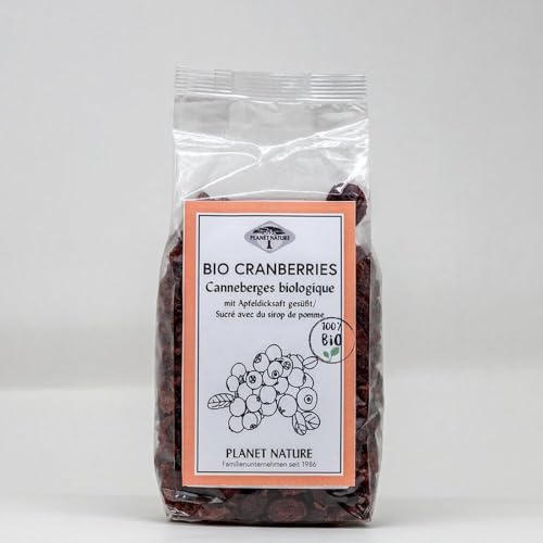 Planet Nature Bio Cranberries, mit Apfeldicksaft gesüßt, 200g von Planet Nature