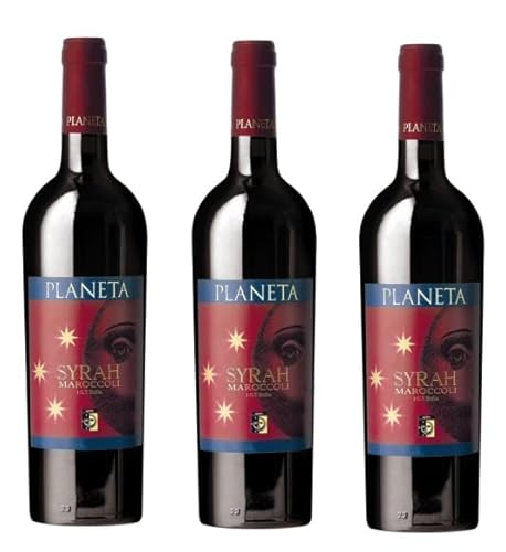 3x 0,75l - 2020er - Planeta - Maroccoli - Syrah - Sicilia I.G.P. - Sizilien - Italien - Rotwein trocken von Planeta