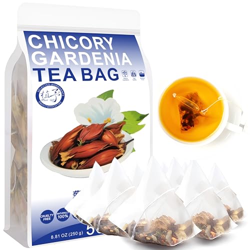 100% Chicory Gardenia Tea Bag, 250g/8.81oz (5g*50bags) 菊苣栀子茶 Maulbeerblätter, Pueraria Lobata, Lilie, natürlicher Kräutertee, Kombination Kräutertee von Plant Gift