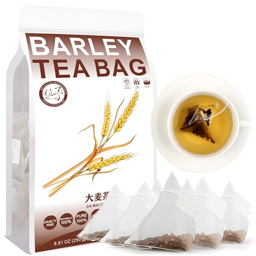 100% Natural Barley Tea Bag, 250g/8.81oz (5g*50bags) 大麦茶Gerste, Koffein frei, 100% natürlich, Zucker frei. Kräutertee von Plant Gift