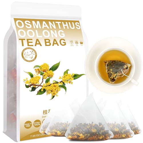 100% Natural Osmanthus Oolong Tea Bag, 200g/7.05oz (4g*50bags) Osmanthus mit hellem Rösten TieGuanYin Oolong Tee Loses Blatt, Kombination Kräutertee 桂花乌龙茶 von Plant Gift