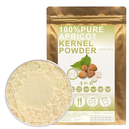 100% Natural Pure 100g/3.52oz 杏仁粉 Mandelmehl getrocknetes Pulver zum Kochen von Backrezepten auf Getränken,| Ohne Konservierungsstoffe, Ohne Zuckerzusatz von Plant Gift