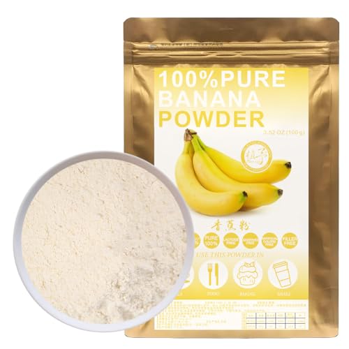 100% Natural Pure Banana Powder 100g/3.52oz 香蕉粉 Rote Bete getrocknetes Pulver für Smoothies, Shakes, Backen, Getränke,| Ohne Konservierungsstoffe, Ohne Zuckerzusatz von Plant Gift