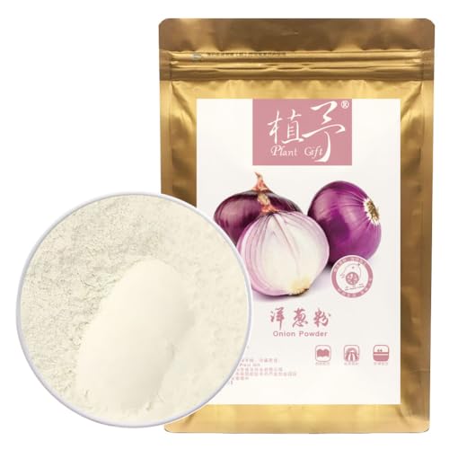 100% Natural Pure Onion Powder 100g/3.52oz 洋葱粉 Getrocknetes Pulver für Gewürze und Aroma, geeignet zum Kochen und Backen, frei von Konservierungsstoffen von Plant Gift