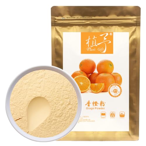 100% Natural Pure Orange Powder 100g/3.52oz 香橙粉 für Smoothies, Shakes, Backen, Getränke,| Ohne Konservierungsstoffe, Ohne Zuckerzusatz von Plant Gift