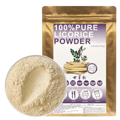 100% Pure Licorice Powder 甘草粉 100g/3.52oz Süßholzwurzelpulver Natürliches Süßungsmittel Nicht-GVO, Keine zusätzlichen Konservierungsstoffe ﻿ von Plant Gift