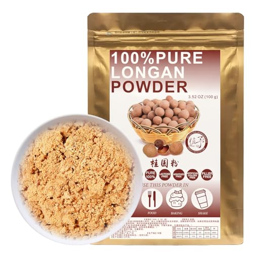 100% Pure Longan Powder 桂圆粉100g/3.52oz natürliches Fruchtpulver für Smoothies, Shakes, Backen und Getränke,| Frei von Konservierungsstoffen, Ohne Zucker ﻿ von Plant Gift