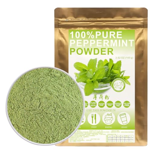 100% Pure Peppermint Powder 薄荷粉 Pfefferminzmehl (Mentha Piperita) Minze-kühler Geschmack mit Kräutertee von Plant Gift