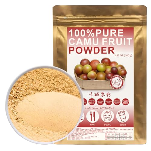 100% Natural Pure Camu Fruit Powder 100g/3.52oz卡姆果粉 Camu Camu Pulver für Smoothies, Shakes, Backen, Getränke, Tee frei von Konservierungsstoffen von Plant Gift