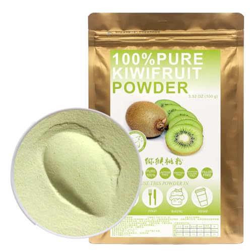 100% Natural Pure Kiwifruit Powder 100g/3.52oz 猕猴桃粉 Kiwi-Pulver für Smoothies, Shakes, Backen, Getränke,| Ohne Konservierungsstoffe, Ohne Zuckerzusatz von Plant Gift