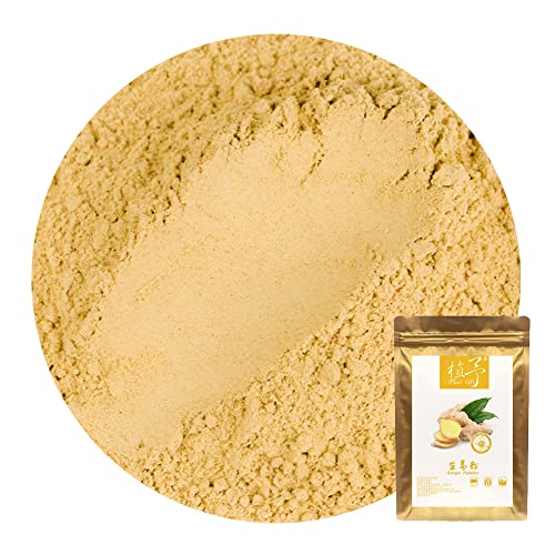 Plant Gift 100% Pure Ginger Powder 100G/3.25oz 生姜粉 Nicht-GVO-Pulver, ohne Füllstoffe, ohne Zusatzstoffe, natürliches Ingwer-Mehl, verleiht Geschmack und Aroma, großartiger Geschmack für Getränke. von Plant Gift