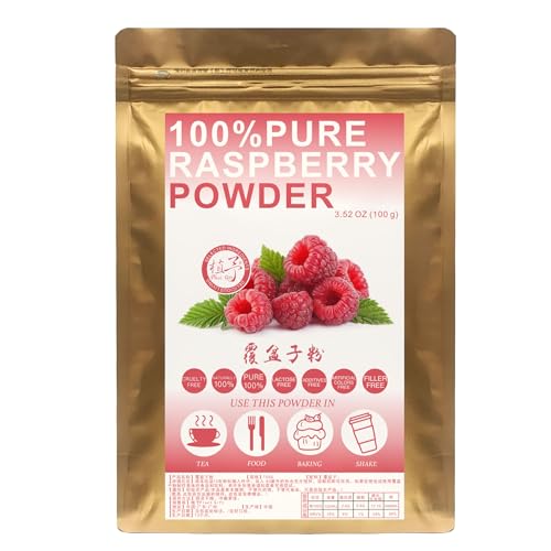 Plant Gift 100% Pure Natural Raspberry Powder Meal Powder 覆盆子粉 Erhalten Sie Antworten von den Mitarbeitern und früheren Gästen Veganer Smoothie und Drink Nicht GVO, Glutenfrei, Roh, Vegetarier 100G von Plant Gift