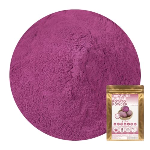 Plant Gift 100% Pure Purple Potato Powder 100G/3.25oz 紫薯粉 Nicht-GVO-Pulver, Maisgrieß, keine Füllstoffe, keine Zusatzstoffe, natürliches Zitronenmehl, toller Geschmack für Getränke von Plant Gift