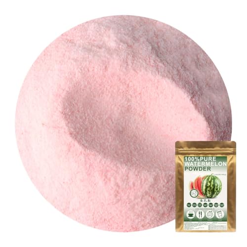 Plant Gift 100% Pure Watermelon Powder 100G/3.25oz 西瓜粉 Nicht-GVO-Pulver, keine Füllstoffe, keine Zusatzstoffe, natürliches Wassermelonenmehl, großartiger Geschmack für Getränke von Plant Gift