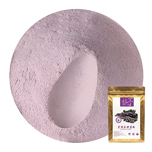 Plant Gift 100% Purple Kale Powder 100G/3.25oz 紫羽衣甘蓝粉 Nicht-GVO-Pulver, ohne Füllstoffe, ohne Zusatzstoffe, natürliches chinesisches Mehl, verleiht Geschmack und Geschmack, großartiger Geschmack für Getränke. von Plant Gift