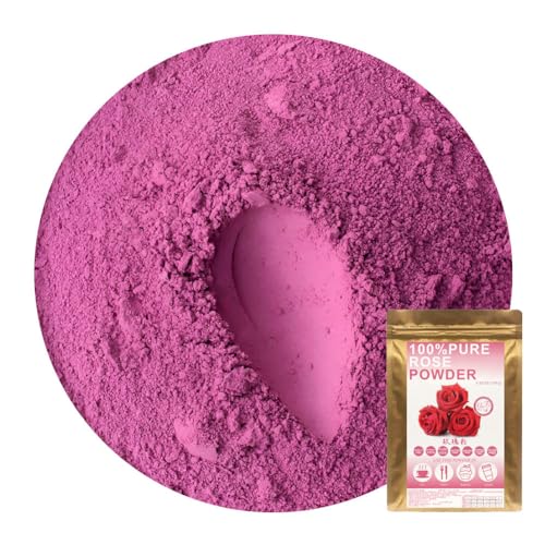 Plant Gift 100% Rose Powder 玫瑰粉 100G/3.25oz Nicht-GVO-Pulver, keine Füllstoffe, keine Zusatzstoffe, natürliches chinesisches Mehl, verleiht Geschmack und Aroma, toller Geschmack für Getränke. von Plant Gift