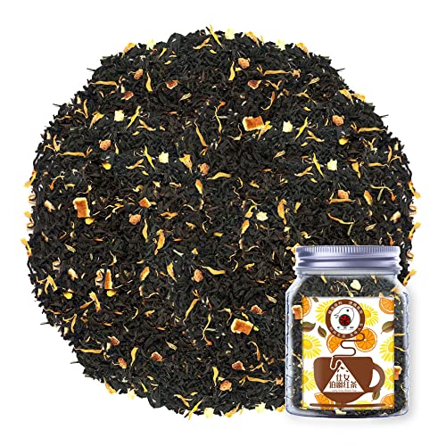 Plant Gift Lady Grey Black Tea Health Tea Tee Kräutertee, alle natürlichen Aromen Lose Leaf Orange Peel, Chrysanthemum Nicht GMO, vegane Teebeutel in Eistee, heißer Tee 70G/2.5oz von Plant Gift