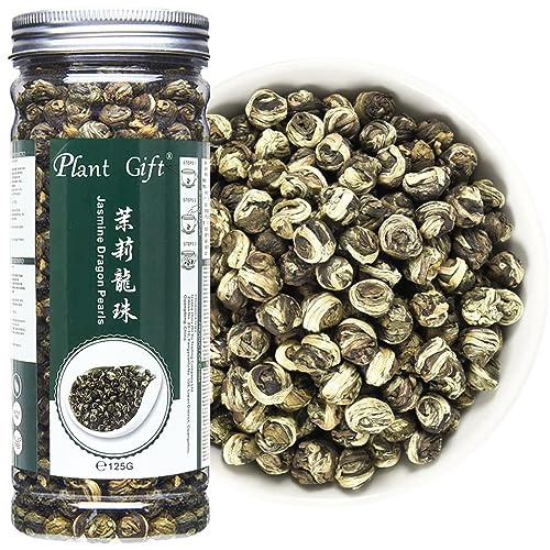 PlantGift Jasmine Dragon Pearls 130G/4.58oz 龙珠茶 Dragon Ball Tee grüner Tee Lose Blatt, Jasminperlen Tee Dragon Ball, Bester Jasmin -Tee, Oolong -Tee von Plant Gift