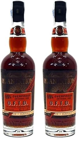 Plantation Overproof OFTD Rum Dark (1 x 0.7 l) (Packung mit 2) von Plantation