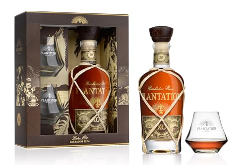 Plantation Rum BARBADOS XO 20th Anniversary 40% Vol. 0,7l in Geschenkbox mit 2 Gläsern von Plantation