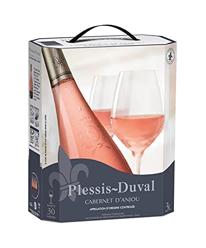 PLESSIS-DUVAL – Roséwein Trocken – Cabernet d'Anjou AOP – Roséwein Trocken – Bag-in-Box 3 L – Rebsorte: Cabernet Franc von PLESSIS-DUVAL