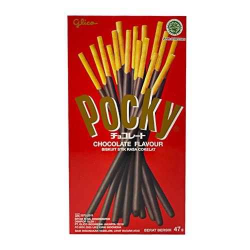 Pocky Glico Chocolate Cream Covered Biscuit Sticks, 47 g von Pocky