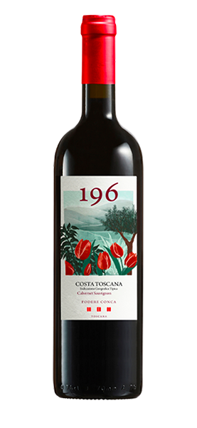 "196" Cabernet Sauvignon Costa Toscana IGT 2021 von Podere Conca