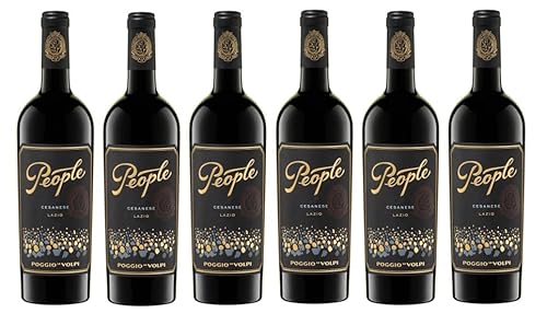 6x 0,75l - 2021er - Poggio Le Volpi - People - Cesanese - Lazio I.G.P. - Italien - Rotwein trocken von Poggio Le Volpi